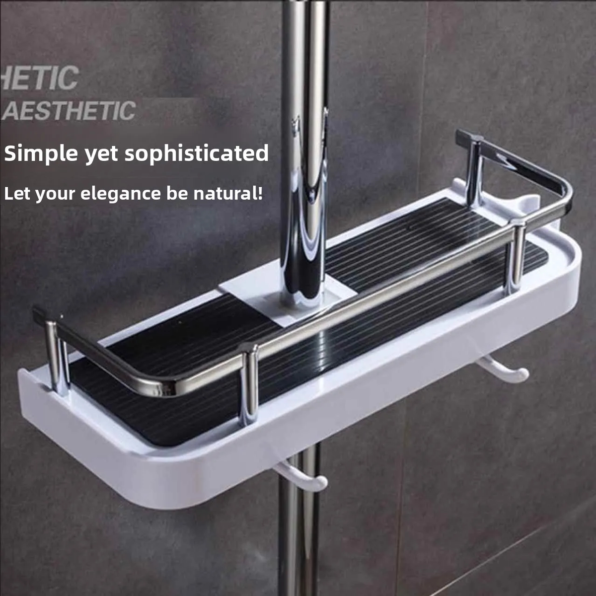 Shower Rail Storage Tray