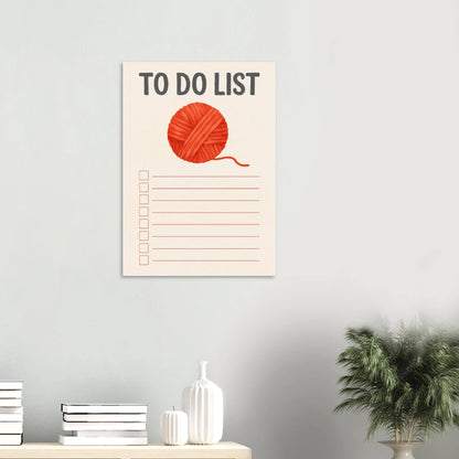 Garnnystan Att Göra-Lista Poster – Livlig Väggkonst för Hantverksälskare