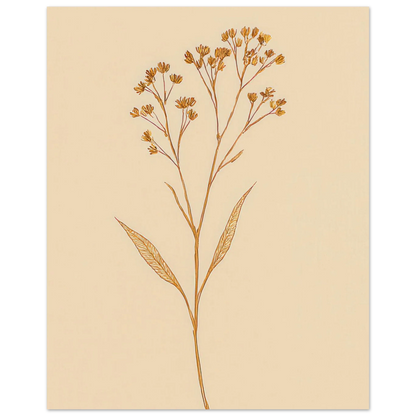 Frukter – Elegant Botanical Line Art Print on Premium Halvblankt Paper