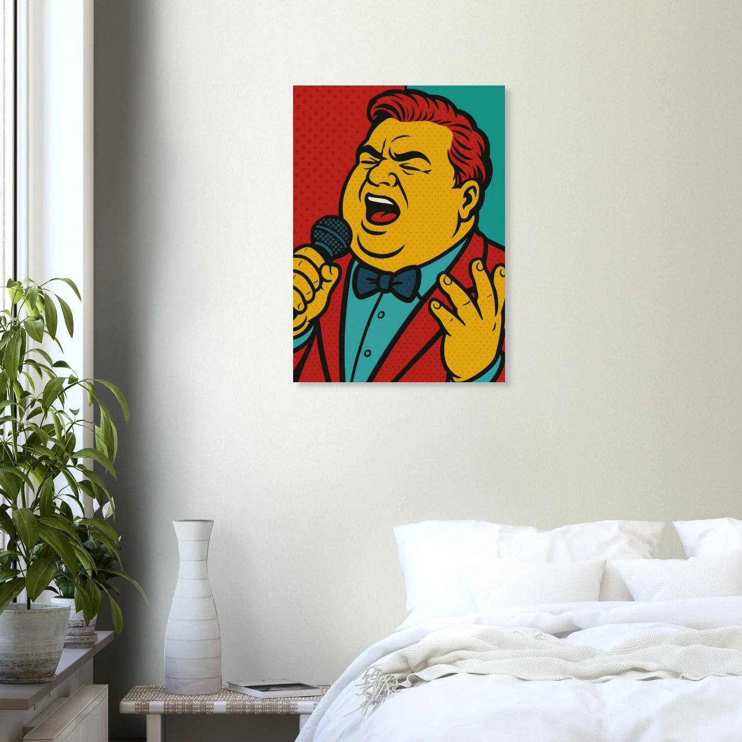 Pop Art Poster: Retro Glamour Wall Art in Vibrant Hues, Available in Various Sizes