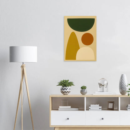 Abstrakt Minimalistisk Jordnära Geometrisk Affisch – Modern Konst för Ditt Hem i Flera Storlekar