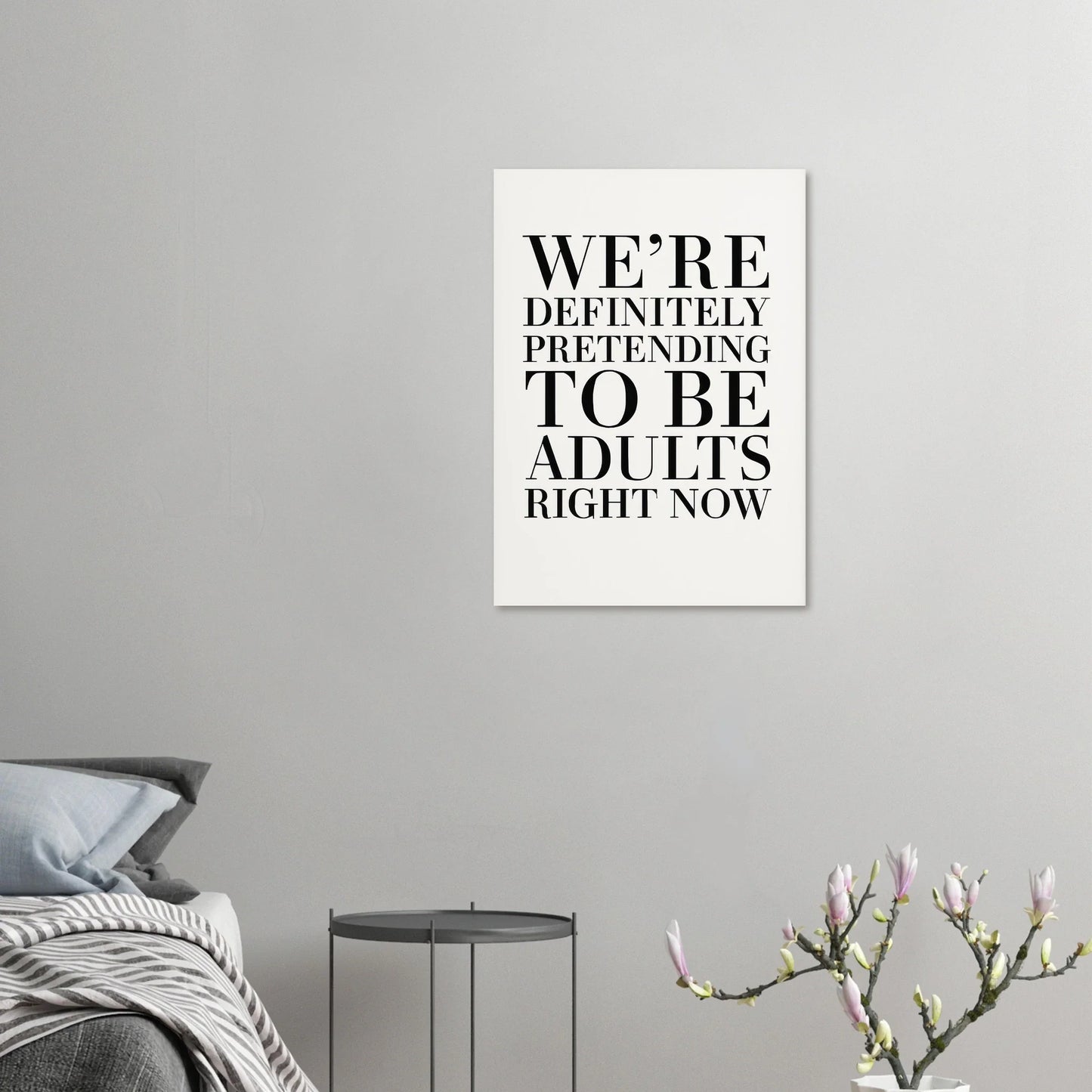 "Pretending to Be Adults" Statement Art Print - Elevate Your Space with Humorous Elegance