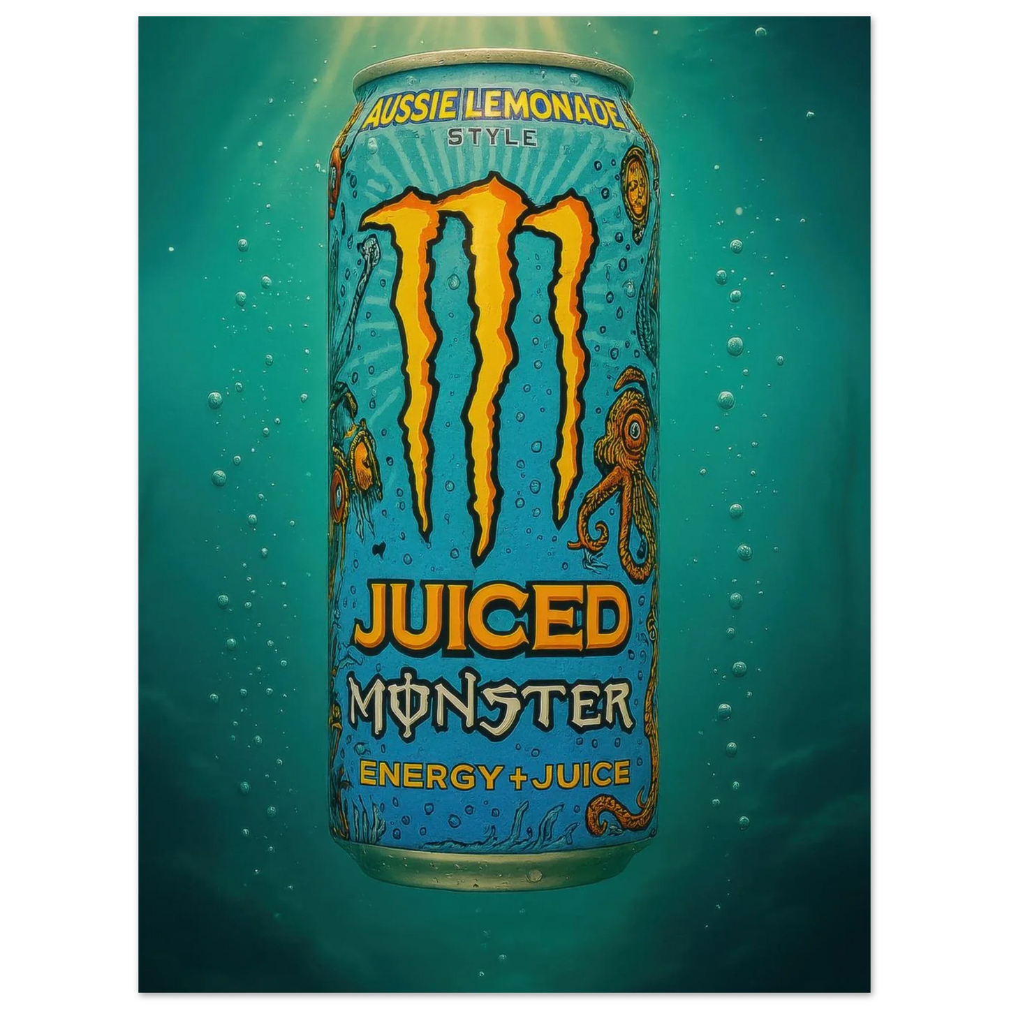 Monster AUSSIE LEMONADE Poster - Choose Your Perfect Size