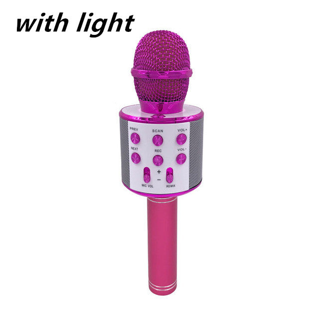 Trådlös karaoke-mikrofon med Bluetooth och högtalare