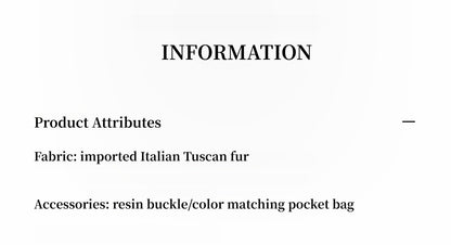 "Double-sided Fantasy" simple elegant casual double-sided Tuscan wool sheepskin fur coat for women