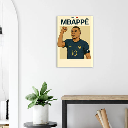 Mbappe 'Captain's Call' Football Legend Poster – Premium Art Print for Sports Fans