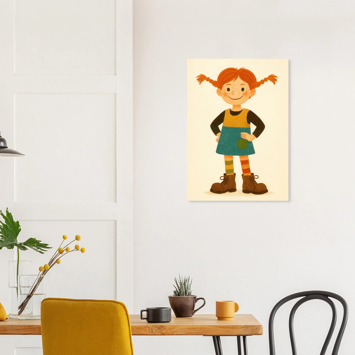 Pippi Långstrump Klassisk Poster – Livfull Konst för Barnrummet
