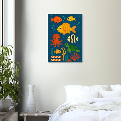 Ocean Friends: Colorful Under-the-Sea Adventure Print in Various Sizes