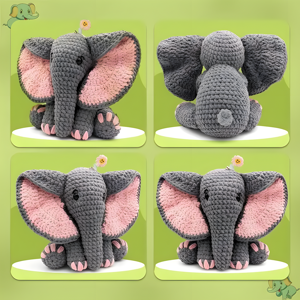 Beginner Elephant Crochet Kit