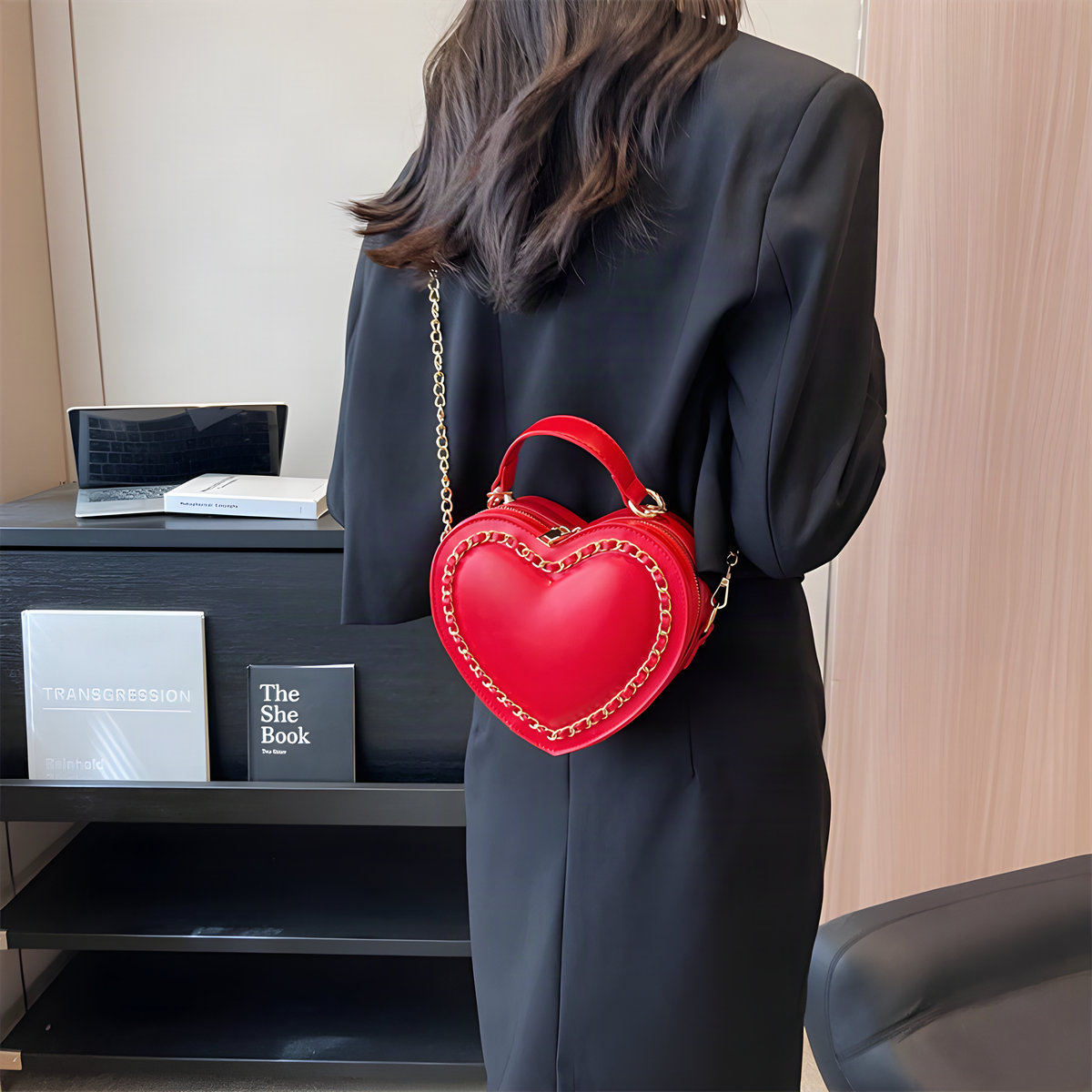Heart Chain Shoulder Bag