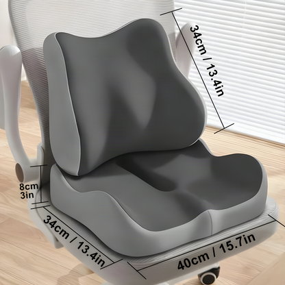 Memory Foam Seat and Back Cushion Set