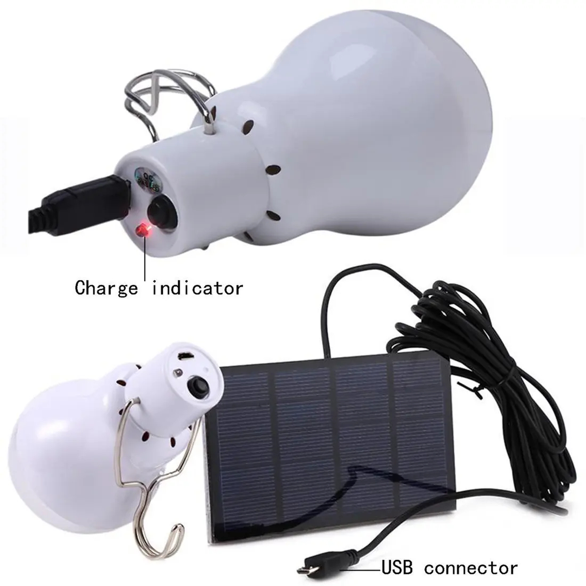 Solar Hanging Light Bulb