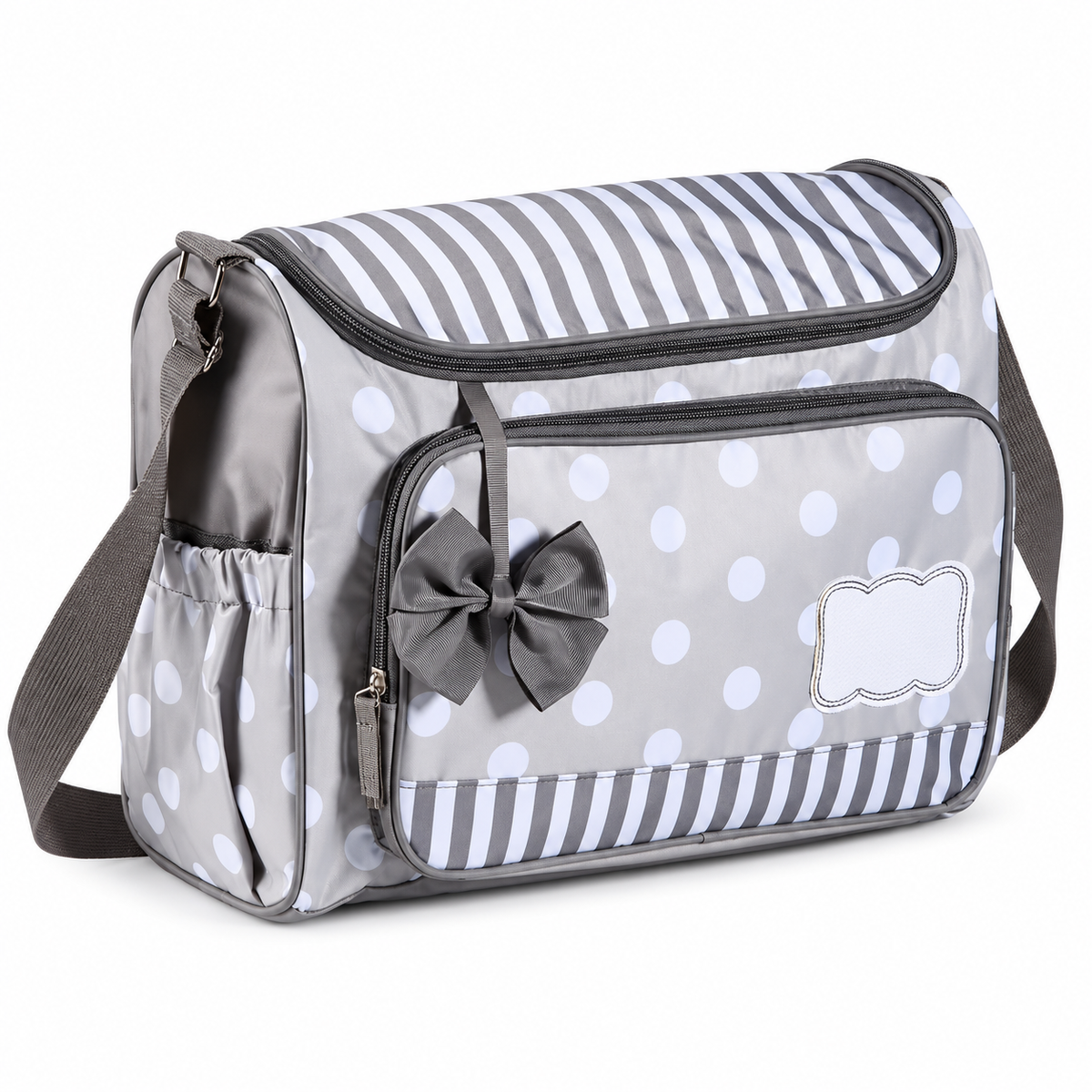 Polka Dot Bow Diaper Bag