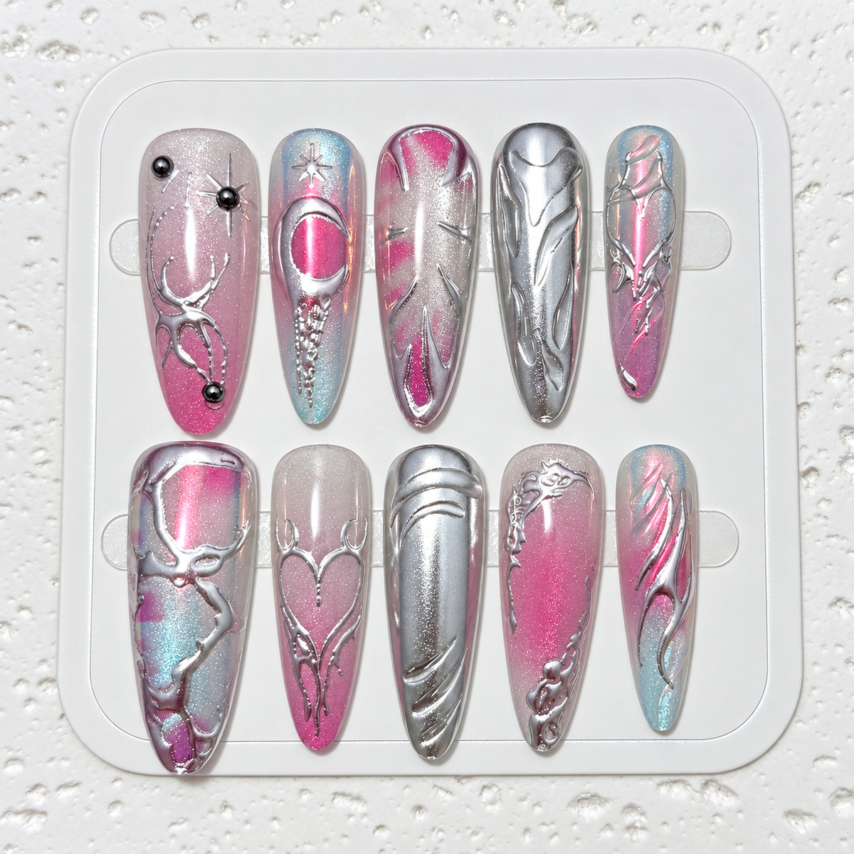 Almond Press-On Nails