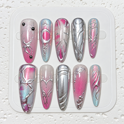 Almond Press-On Nails