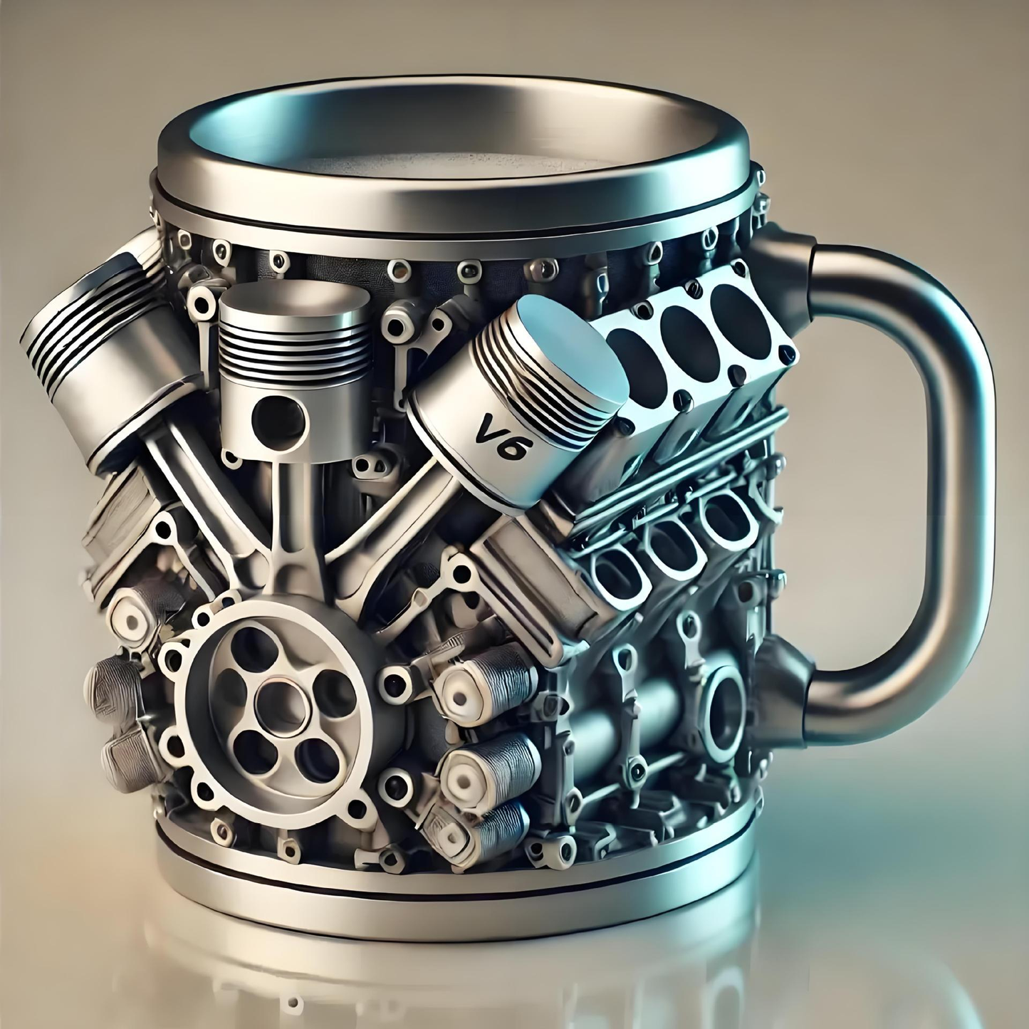 Engine-Shaped Coffee Mug