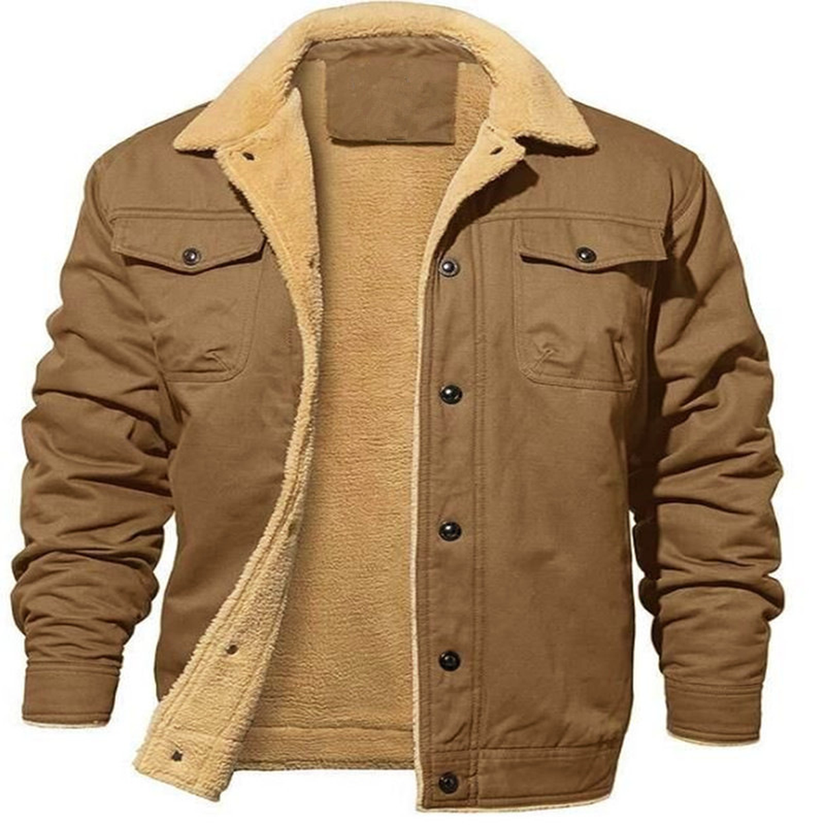 Men's Sherpa-Lined Utility Jacket