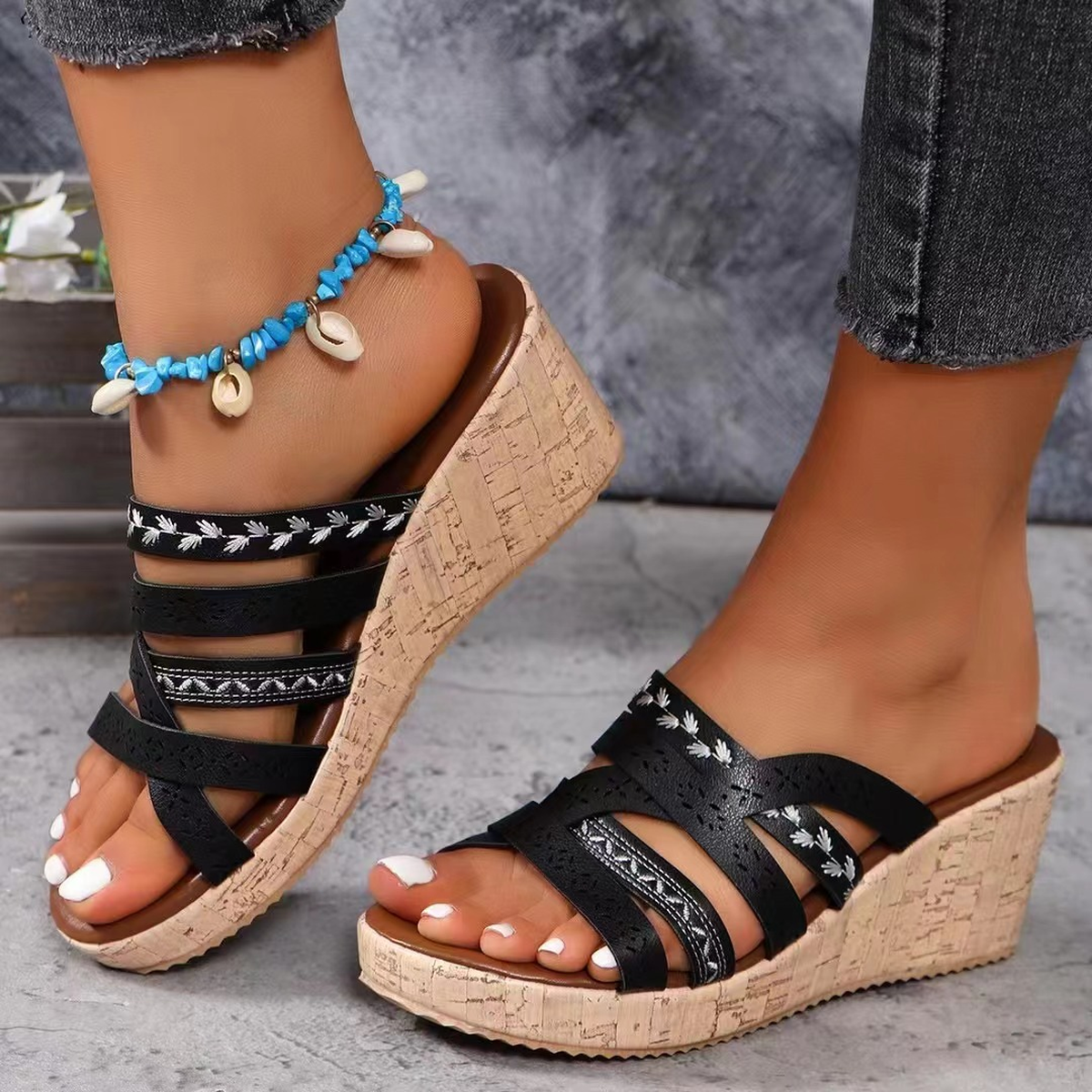 Women's Roman Wedge Sandals