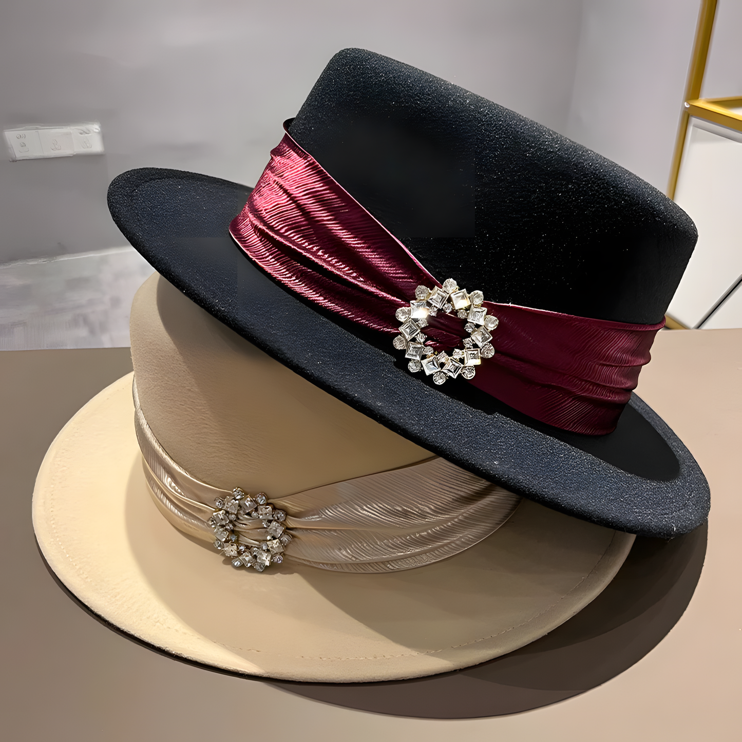 Wool Flat-Top Hat