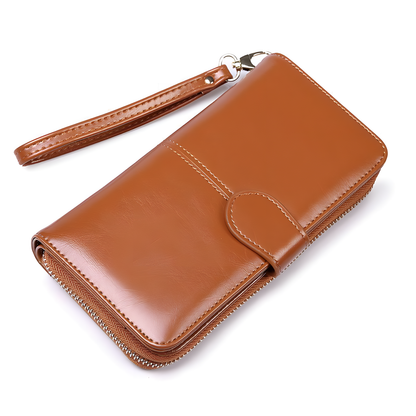 Long Wallet with Wrist Strap
