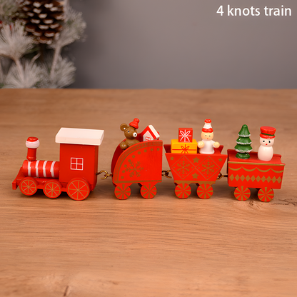 Wooden Christmas Tabletop Train