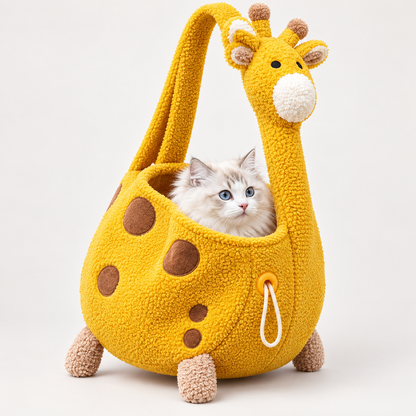 Plush Giraffe Pet Carrier Bag