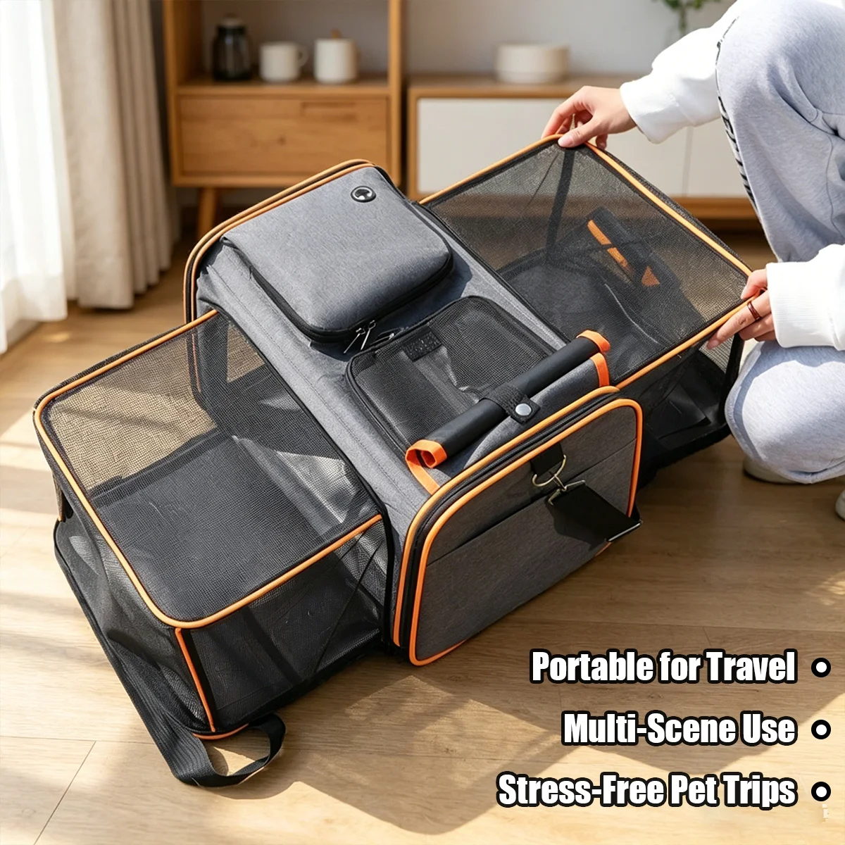 Expandable Pet Travel Carrier