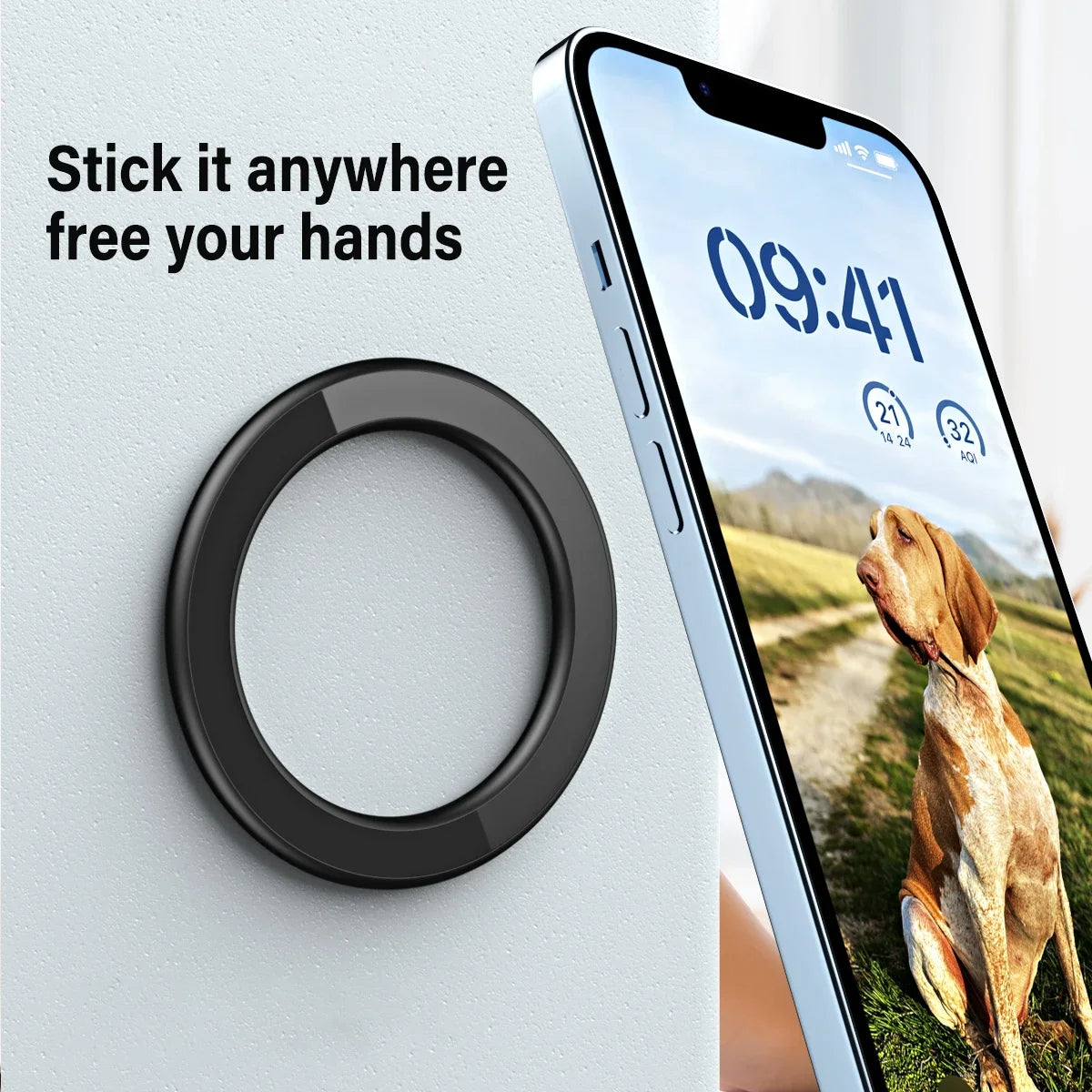 Magnetisk ringhållare för iPhones