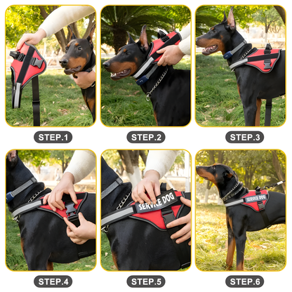 Reflective Working Dog Harness