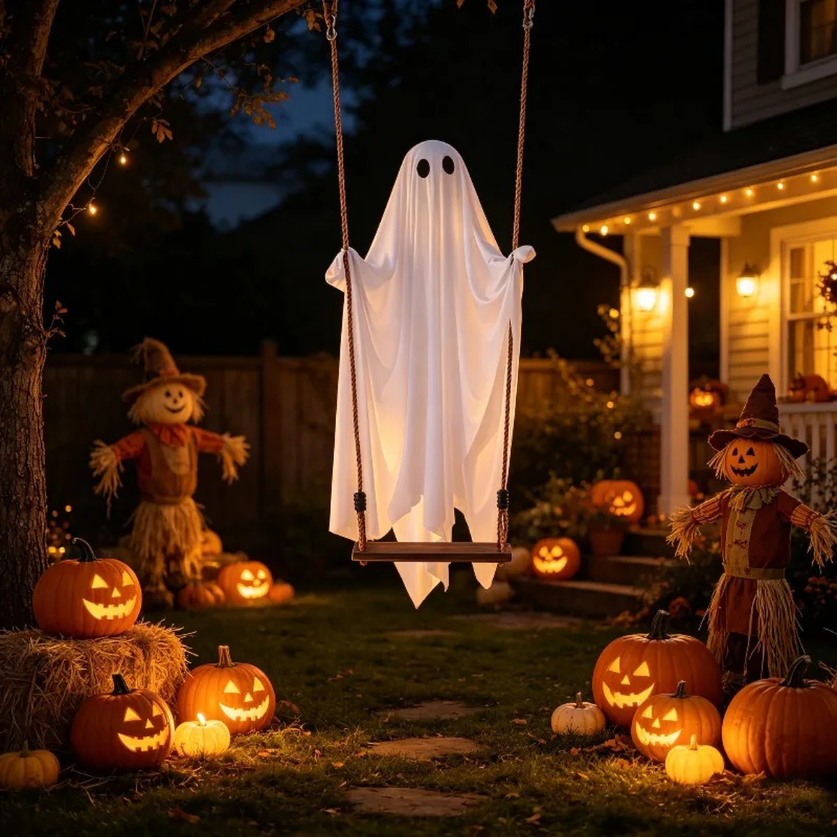 Ghost Swing Halloween Decoration