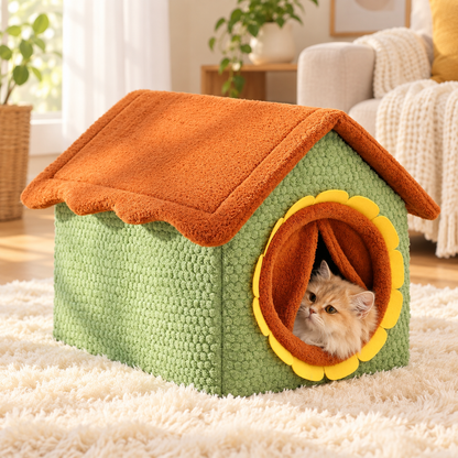 Felt Cat House Bed