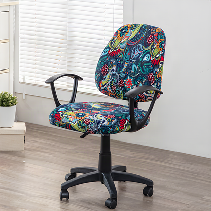 Two-Piece Stretch Office Chair Cover