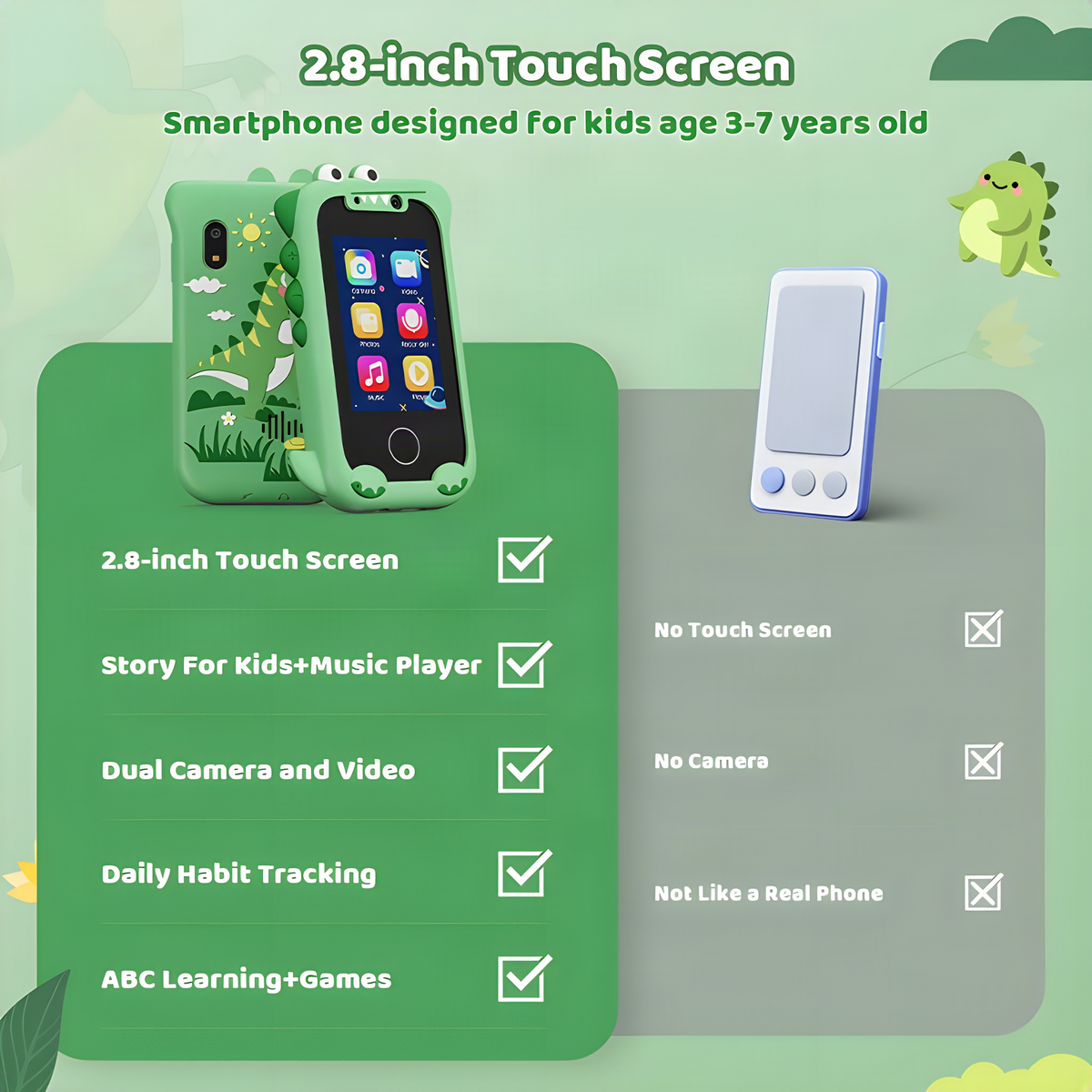 Dinosaur Kids Touchscreen Toy Phone