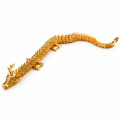 Articulated Metal Dragon Desk Figurines