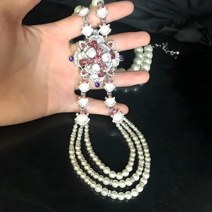 Floral Tassel Jewelry Set