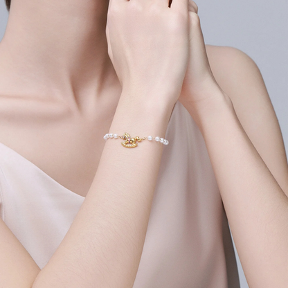 Pearl Charm Bracelet