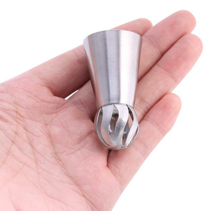 Eight Spherical Flower Piping Tips