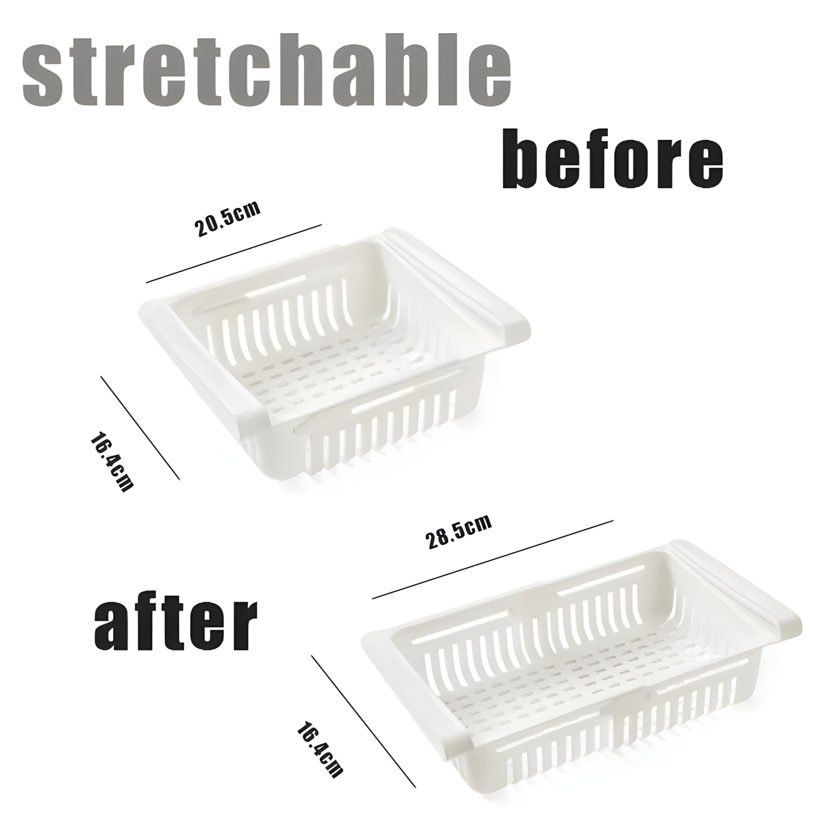 Expandable Hanging Fridge Drawer