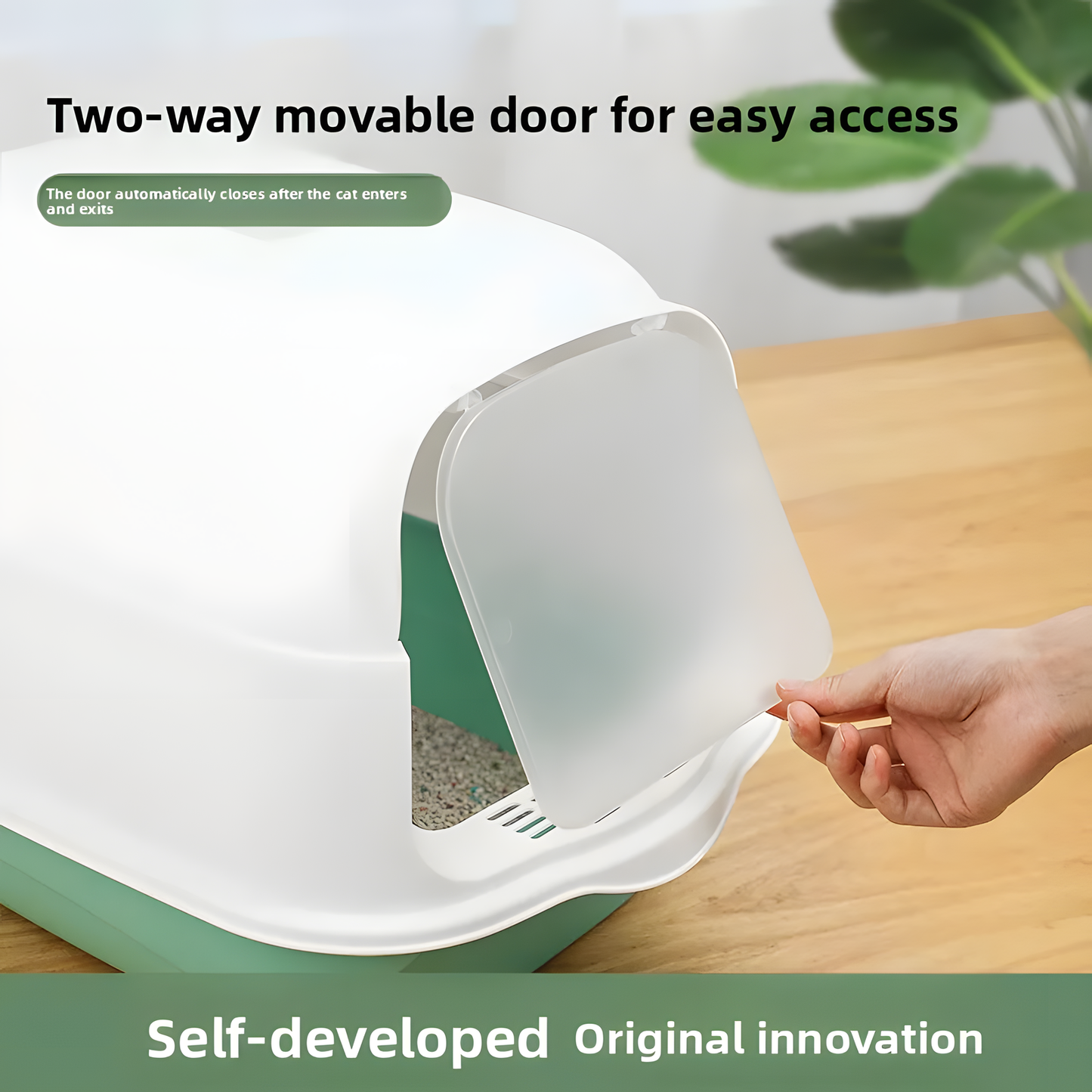 Enclosed Cat Litter Box