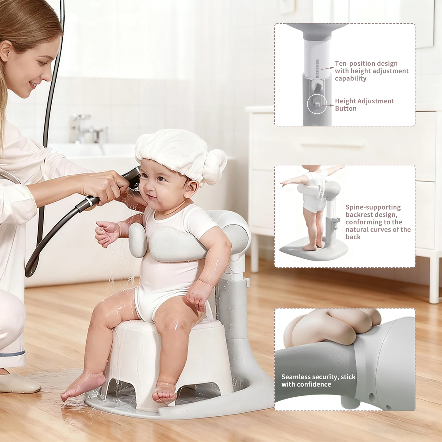 Adjustable Baby Bath Stand