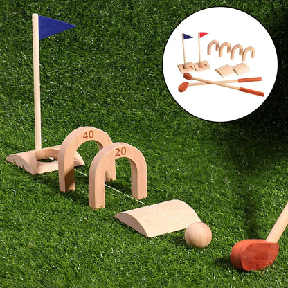 Wooden Indoor Golf Set