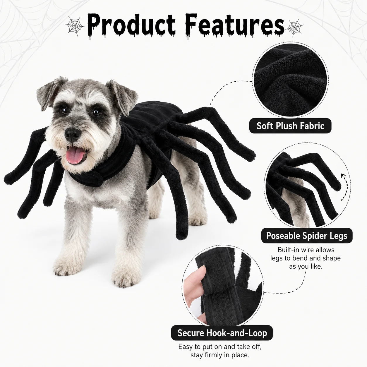 Halloween Spider Pet Costume