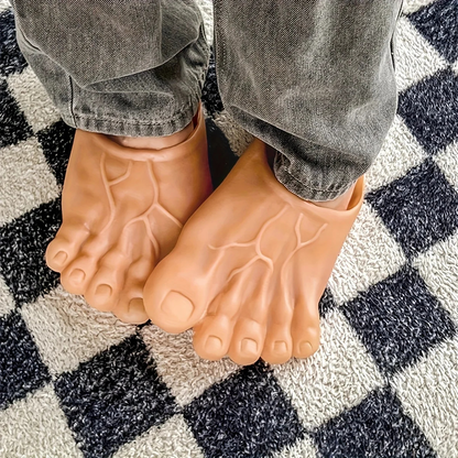Giant Barefoot Prank Slippers