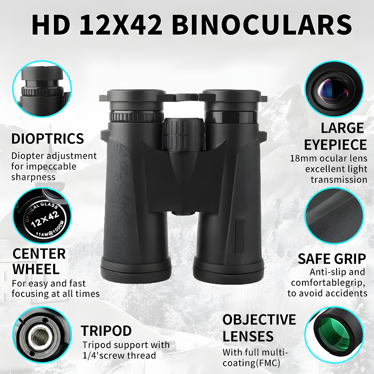 12x42 Binoculars