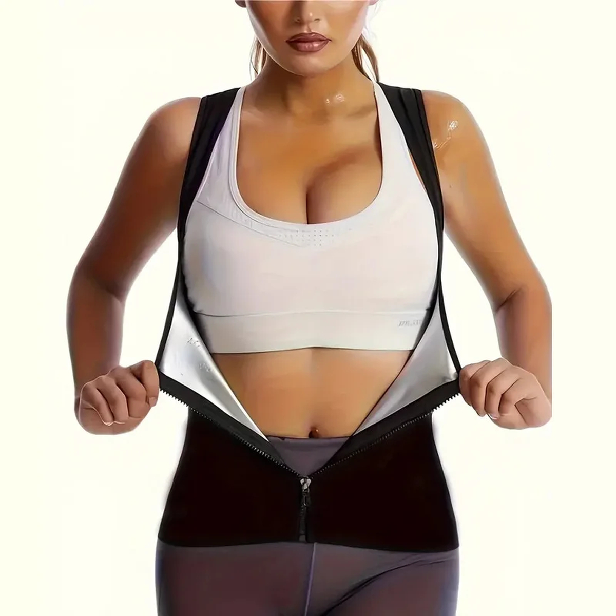 Zippered Heat-Trapping Sports Vest