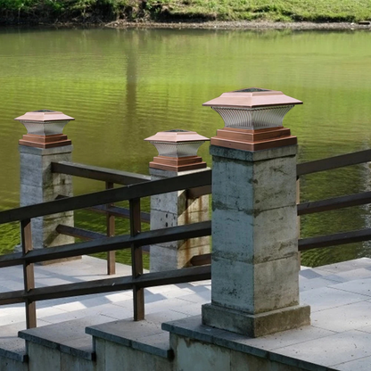 Bronze Solar Post-Cap Light
