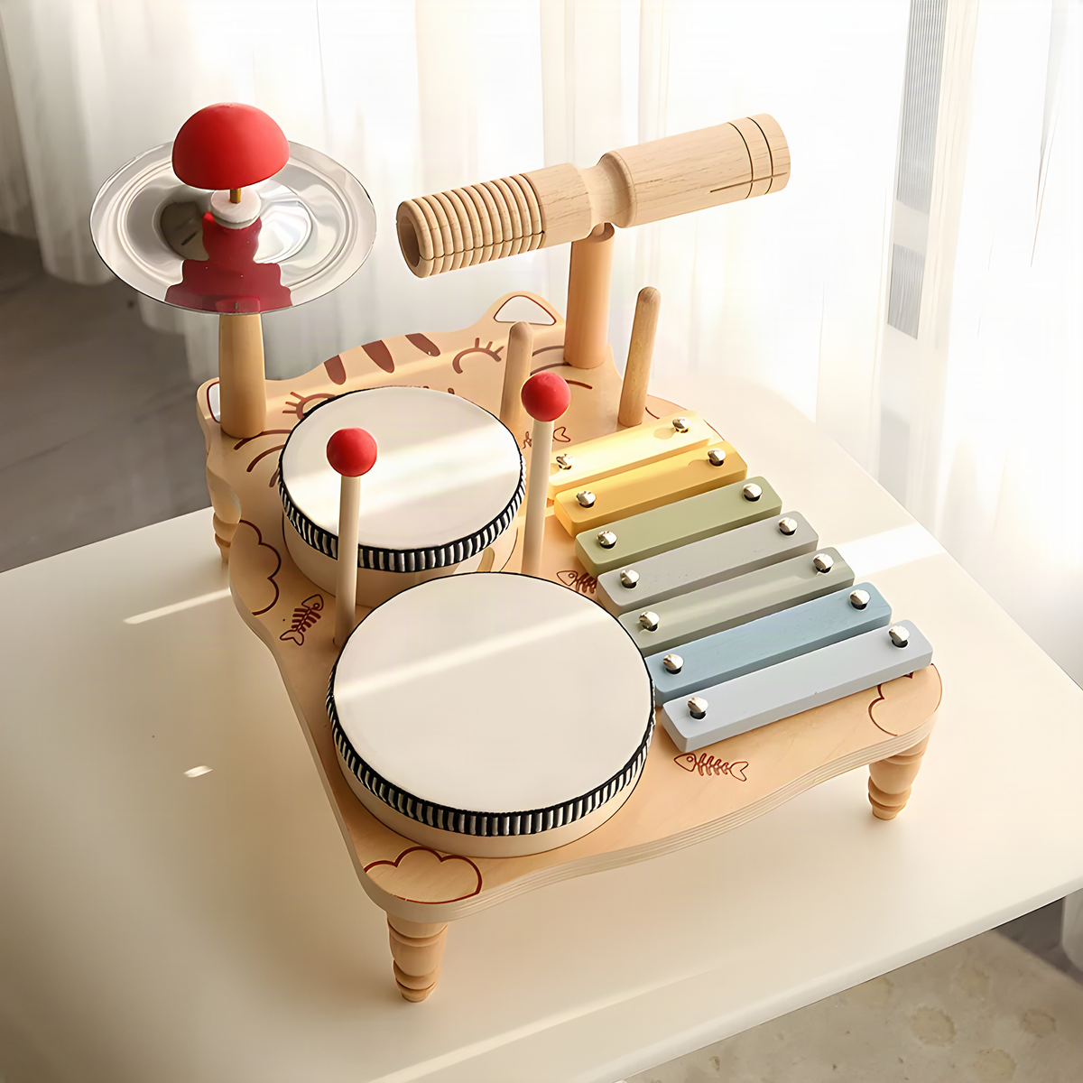 Wooden Musical Activity Table