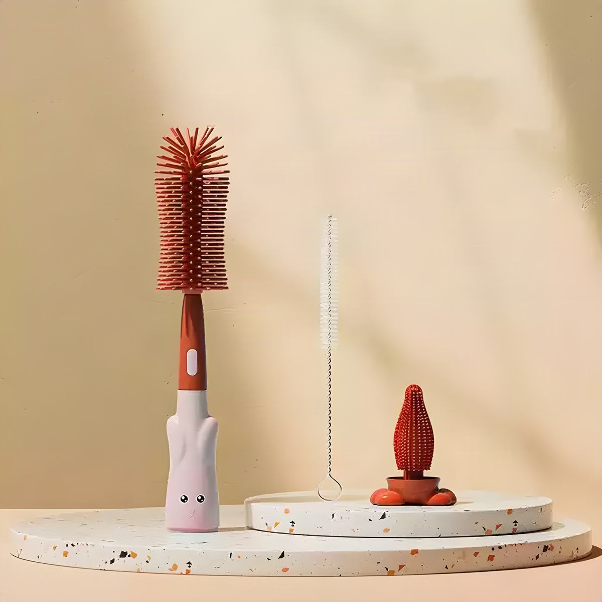 Silicone Bottle Cleaning Brush Set