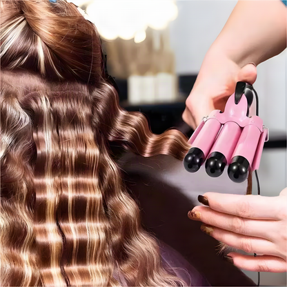 Triple-Barrel Hair Waver