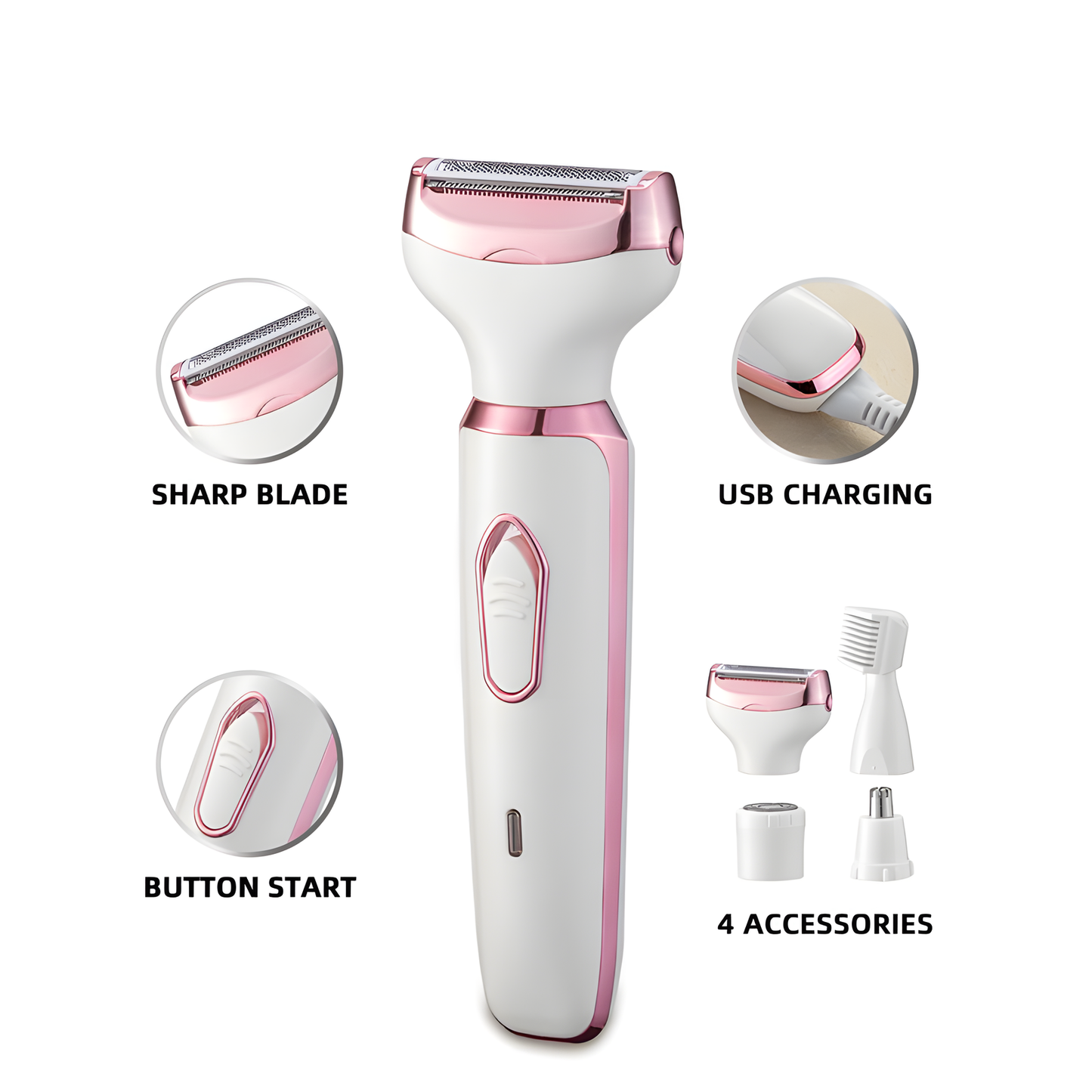 4-in-1 Women's Body Shaver